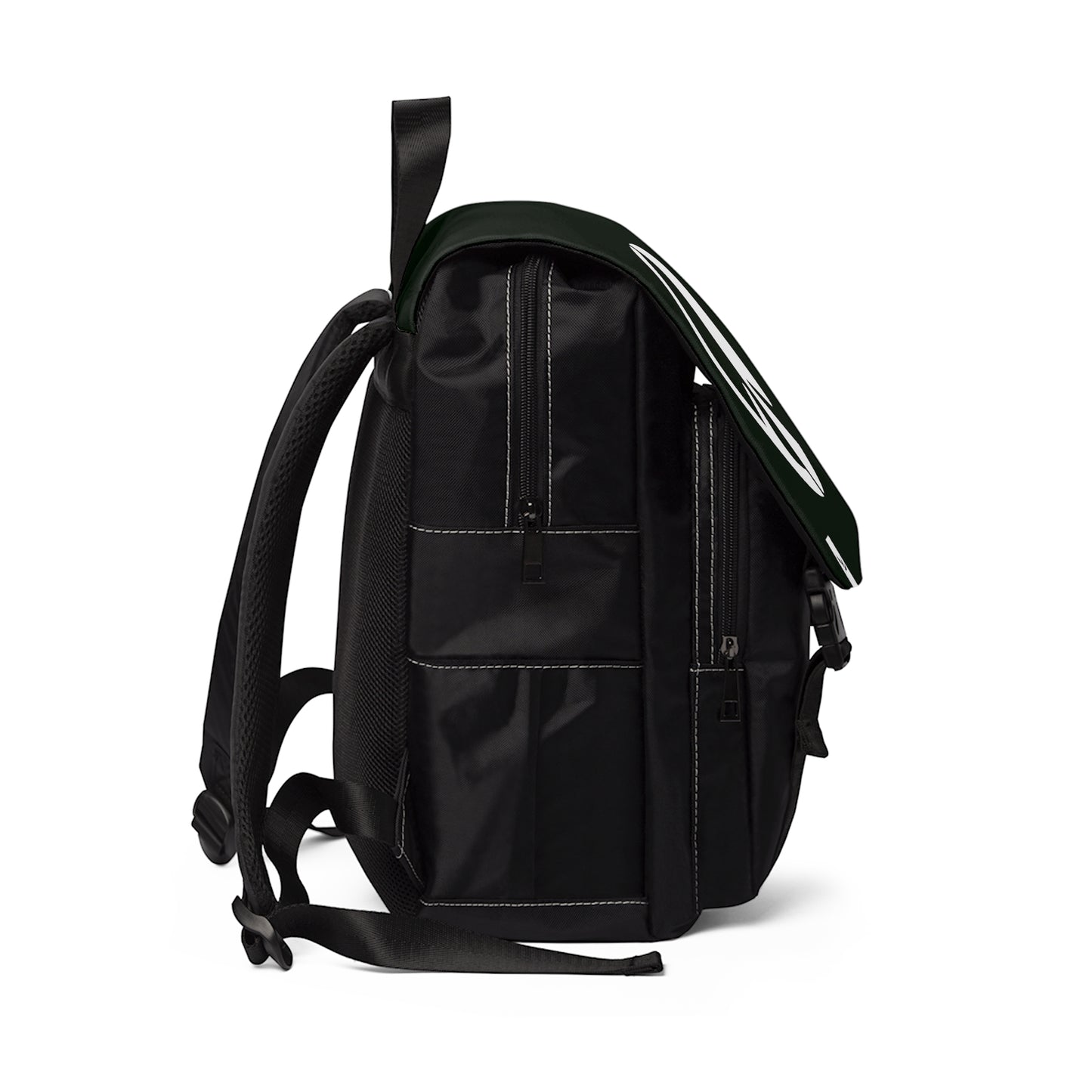 Durable Oxford Canvas 'Friends of Peace" Backpack_Green